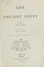 Cover of: Life in ancient Egypt