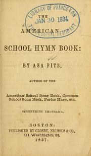 Cover of: American school hymn book