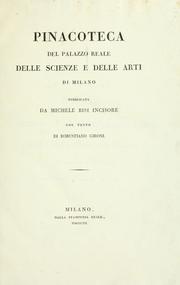 Cover of: Pinacoteca del Palazzo reale delle scienze e delle arti di Milano