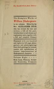 Cover of: The complete works of William Shakespeare in ten volumes