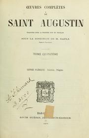 Cover of: Oeuvres complètes de saint Augustin by Augustine of Hippo