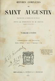 Cover of: Oeuvres complètes de saint Augustin by Augustine of Hippo