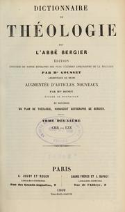 Cover of: Dictionnaire de théologie by Nicolas Sylvestre Bergier