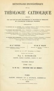 Cover of: Dictionnaire encyclopédique de la theologie catholique ...