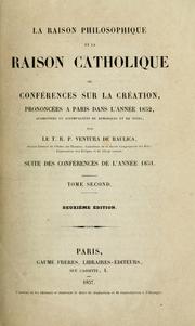 Cover of: La raison philosophique et la raison catholique by Gioacchino Ventura di Raulico