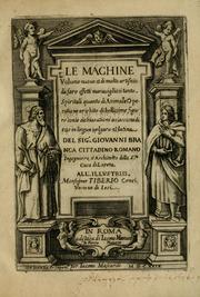 Cover of: Le machine by Giovanni Branca