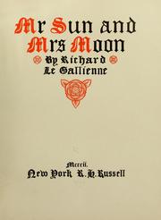 Cover of: Mr. Sun and Mrs. Moon