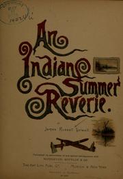 Cover of: An Indian summer reverie | James Russell Lowell