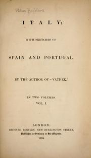 Cover of: Italy: with sketches of Spain and Portugal