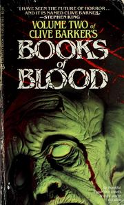Cover of: Books of blood volume II by Clive Barker
