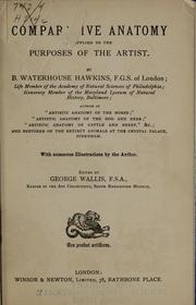 Cover of: Comparative anatomy as applied to the purposes of the artist