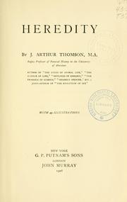 Cover of: Heredity by J. Arthur Thomson