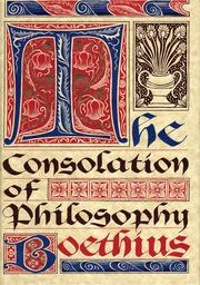 Cover of: The Consolation of Philosophy (De consolatione philosophiae) by 