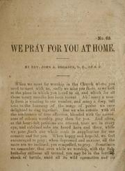 Cover of: We pray for you at home