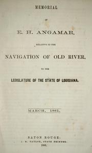 Cover of: Memorial of E.H. Angamar by E. H. Angamar