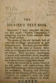 Cover of: The soldiers' text-book by John R. Macduff