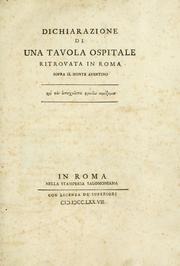 Dichiarazione di una tavola ospitale ritrovata in Roma sopra il monte Aventino by Giuseppe Spalletti