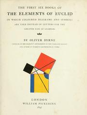 Cover of: The Elements of Euclid by Oliver Byrne
