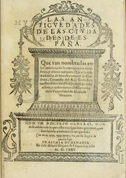 Cover of: Las antigvedades de las civdades de España by Ambrosio de Morales