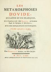 Cover of: Les metamorphoses d'Ovide by Ovid