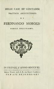 Delle case de' contadini by Ferdinando Morozzi