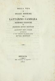 Della vita e delle pitture di Lattanzio Gambara by Federico Nicoli Cristiani