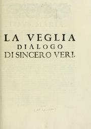 Cover of: La veglia by Filippo Baldinucci