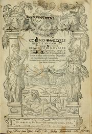 Cover of: Del modo di misvrare by Cosimo Bartoli