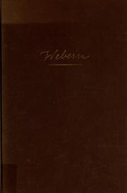 Cover of: Anton von Webern, a chronicle of his life and work by Hans Moldenhauer