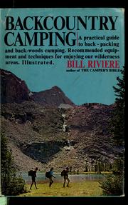 Cover of: Backcountry camping