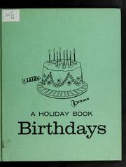 Cover of: Birthdays.
