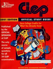 Cover of: CLEP by College Entrance Examination Board
