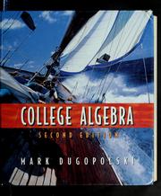 Cover of: College algebra