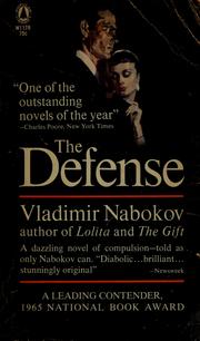 Cover of: The defense by Vladimir Nabokov