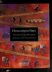 Cover of: Development first by David B. Peterson