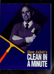 Cover of: Don Aslett's clean in a minute by Don Aslett