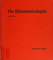 Cover of: The ethnomusicologist