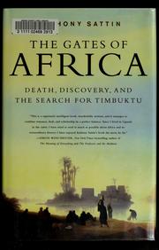 Cover of: The gates of Africa: death, discovery, and the search for Timbuktu
