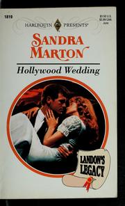 Cover of: Hollywood wedding by Sandra Marton