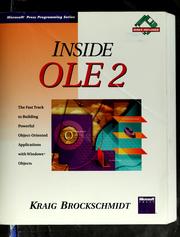Cover of: Inside OLE 2 by Kraig Brockschmidt