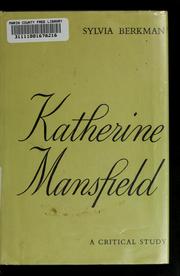 Cover of: Katherine Mansfield by Sylvia Berkman