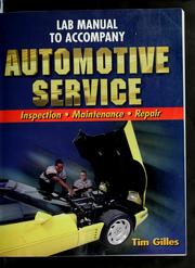 Lab manual to accompany automotive service