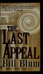 Cover of: The last appeal | Bill Blum