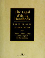 Cover of: The legal writing handbook by Laurel Currie Oates