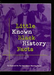 Cover of: Little known black history facts by Joyner, Tom