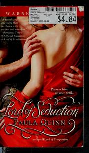 Cover of: Lord of seduction by Paula Quinn
