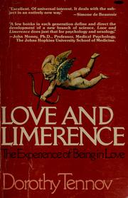 Cover of: Love and limerence by Dorothy Tennov