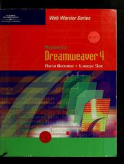 Cover of: Macromedia Dreamweaver 4 by Ruth Guthrie, Louise Soe, Ruth Guthrie