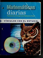 Cover of: Matemáticas diarias by University of Chicago. School Mathematics Project