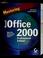 Cover of: Mastering Microsoft Office 2000 professional edition